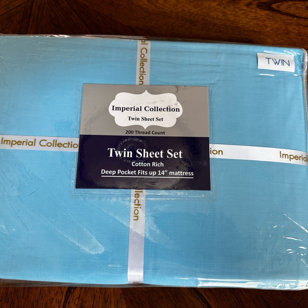 💙 Imperial Collection Twin Sheet Set 200 Thread Count💙